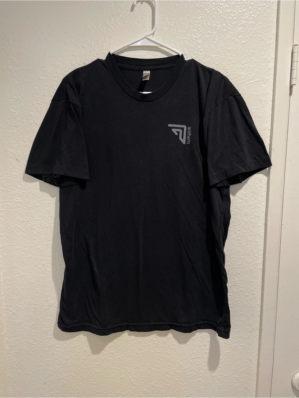 Anthem Athletics Black Graphic Short Sleeve Athletic Training T-Shirt Men's L